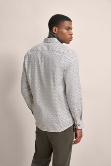 Bugatti Herren Oxford overhemd met button-down kraag Olijf - L