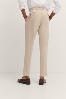 Bugatti Herren Pantalon met stretch & vouw Beige - 52 Kort