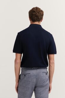 Bugatti Herren Polo in ademend katoen Marineblauw