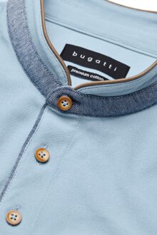 Bugatti Herren Polo met opstaande kraag - maat Lichtblauw