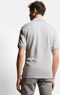 Bugatti Herren Poloshirt in 2-tone look Lichtgrijs - S