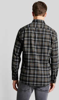 Bugatti Herren Puur katoen flanellen overhemd Donkerblauw - 2XL