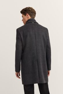 Bugatti Herren Reverskraagjas met glencheck-ruit en vestinzet Donkergrijs - EU 56