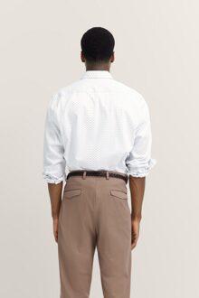 Bugatti Herren Satijn-look overhemd - maat Wit