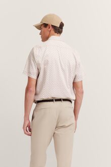 Bugatti Herren Satijnen keperstof overhemd Taupe - 2XL