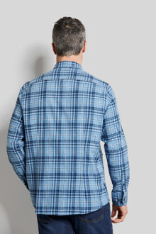 Bugatti Herren Shirt met borstzak - maat 4XL Blauw