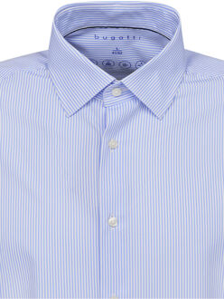 Bugatti Herren Shirt met subtiele strepen - maat Lichtblauw