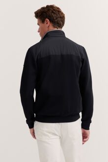 Bugatti Herren Sweatjack met rits en opstaande kraag - maat 3XL Marineblauw