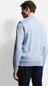 Bugatti Herren Sweatshirt met opstaande kraag - maat M Lichtblauw