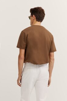 Bugatti Herren T-shirt met print Bruin - S