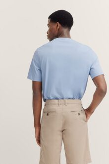 Bugatti Herren T-shirt met ronde hals - maat 3XL Blauw en Grijs Multi