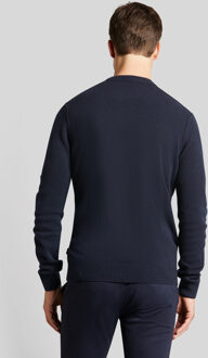 Bugatti Herren Trui met ronde hals Marineblauw