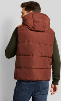 Bugatti Herren Waistcoat met afneembare capuchon Roest - EU 48