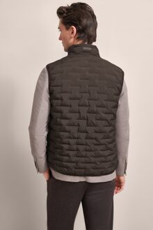 Bugatti Herren Waistcoat met een sportieve look - maat Bruin