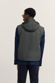 Bugatti Herren Waterafstotend vest met capuchon Donkergrijs - EU 56