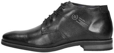 Bugatti Zwarte Leren Veterschoen Bugatti , Black , Heren - 45 Eu,40 Eu,46 Eu,42 Eu,44 Eu,43 Eu,41 EU