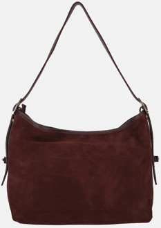 buideltas suede M bordeaux Donker rood