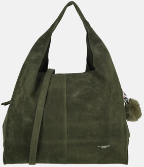 buideltas suedine khaki Groen