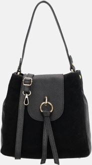 buideltas suedine zwart