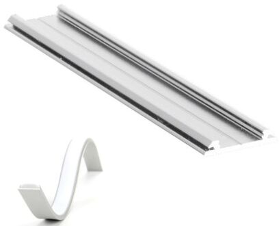 Buigbaar Aluminium Profiel Wit voor 230V Ledstrip 10 cm - Arc 12 - 20x3,3mm - 1 meter