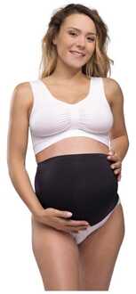 Buikband Naadloos - ondersteunt - Zwart - M
