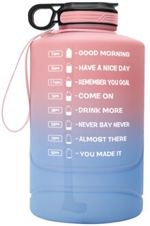 Buildlife 2.2L Water Fles Met Vergrendeling Flip-Flop Deksel Outdoor Gym Flessen Fitness Sport Bpa Gratis Grote Capaciteit Jug groen