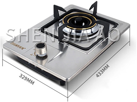 Built-in single-burner, dual-use gas stove, natural gas liquefied gas stove, desktop fire-concentrating stove, stainless steel