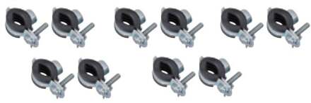 Buisklem, 20 - 23 mm, geluiddicht, met M8 schroefdraadmof (10x) - 973562255