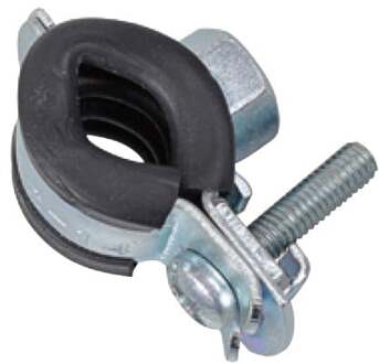 Buisklem, 26 - 28 mm, geluiddicht, voor 3/4", met stokschroef M8 x 80 mm - 973552547