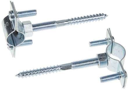 Buisklem, 28 - 35 mm, met stokschroef M8 x 80 mm (2x) - 973125217