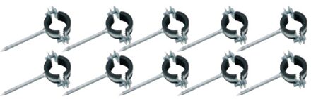 Buisklem, 3/4", geluiddicht, met inrijpen (10x) - 973580955
