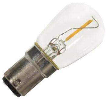Buislamp LED filament 0,5W (vervangt 5W) bajonetfitting Ba15d 26x58mm