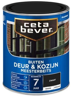 Buiten Deur & Kozijn Meester Beits - 250 Zwart - 750 ml