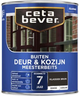 Buiten Deur & Kozijn Meester Beits - 812 Klassiek Bruin - 750 ml