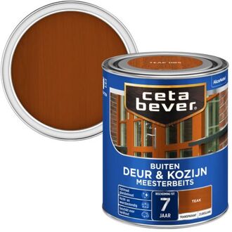 Buiten Deur & Kozijn Meester Beits - Zijdeglans - Teak - 750 ml