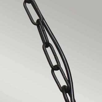 Buiten hanglamp Klampenborg, IP44, zwart zwart, helder