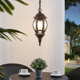 Buiten hanglamp Nadesha, geborsteld goud goud geborsteld