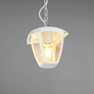 Buiten hanglamp VENTA, wit, 17 x 17 cm, metaal, IP44 wit mat