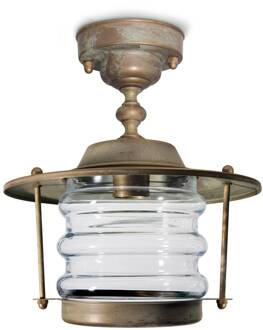 Buiten lamp Adessora zeewaterbestendig Ø 22,5cm antiek-messing, koper, helder