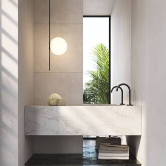 buiten plafondlamp Atmosphere zwart 178 cm kunststof matzwart, wit