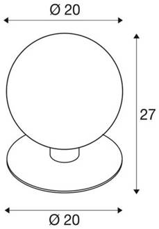 buiten sokkellamp Gloo Pure 27 - pole antraciet