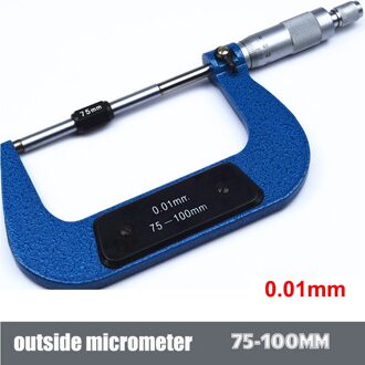 Buiten Spiral Micrometer 0-25Mm/25-50Mm/50-75Mm/75-100Mm/125-150Mm Nauwkeurigheid 0.01Mm Gauge Schuifmaat Meetinstrumenten