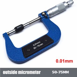 Buiten Spiral Micrometer 0-25Mm/25-50Mm/50-75Mm/75-100Mm/125-150Mm Nauwkeurigheid 0.01Mm Gauge Schuifmaat Meetinstrumenten