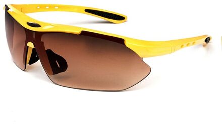 Buiten Sport Fiets Fietsen Heren Zonnebril Eyewear Vrouwen Bril Bril UV400 Lens OD0011 geel