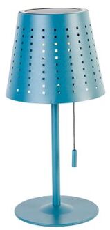 Buiten tafellamp blauw incl. LED 3-staps dimbaar oplaadbaar en