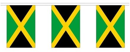 Buiten vlaggenlijn Jamaica - 300 cm - Jamaicaanse slingers versiering