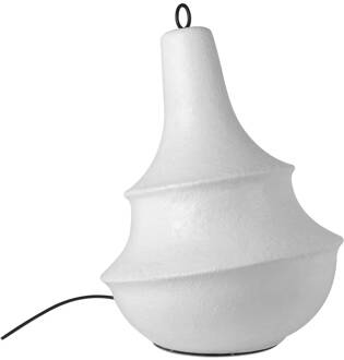 buiten vloerlamp Lady D, hoogte 66 cm, wit, glasvezel
