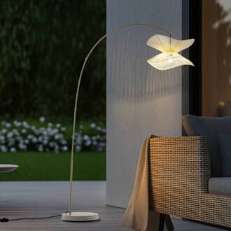 buiten vloerlamp Valdorin, beige, 199 cm, IP44