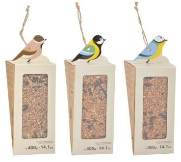 Buiten vogelvoer mix 3x 400 gram - voedersilo strooivoer