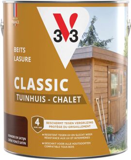 Buitenbeits Tuinhuis - Donkere Eik - Zijdeglans - 2,5l